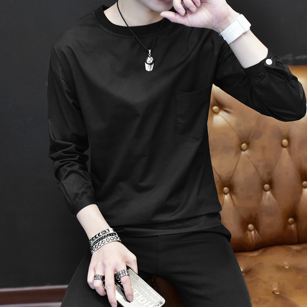 Bluză bărbătească elegantă cu buzunar în trei culori