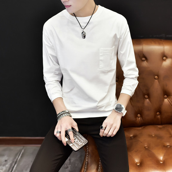 Bluză bărbătească elegantă cu buzunar în trei culori