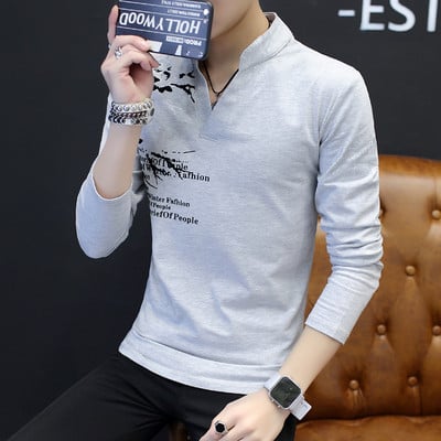 Elegáns férfi blúz rátéttel, három színben