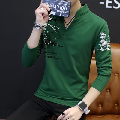 Elegáns férfi blúz rátéttel, három színben