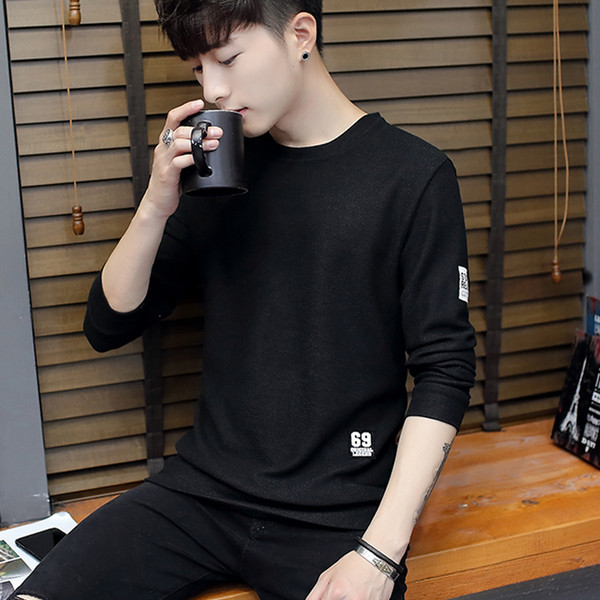 Egyszerű férfi blúz három színben emblémákkal