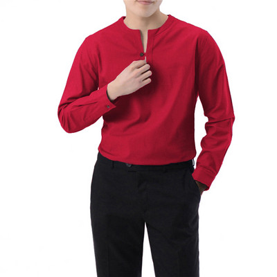 Ανδρικό πουκάμισο με κολάρο σε σχήμα Ο σε διάφορα χρώματα