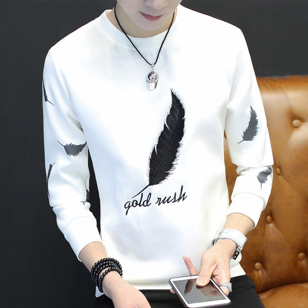 Modern férfi blúz három színben hímzéssel és felirattal