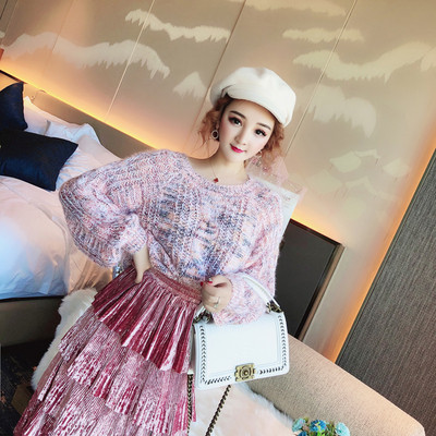 Μοντέρνο γυναικείο μαλακό πουλόβερ σε τρία χρώματα