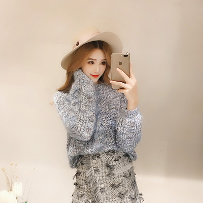 Μοντέρνο γυναικείο μαλακό πουλόβερ σε τρία χρώματα