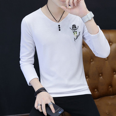 Καθημερινή ανδρική μπλούζα με τετράχρωμη εφαρμογή