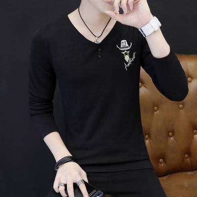 Καθημερινή ανδρική μπλούζα με τετράχρωμη εφαρμογή