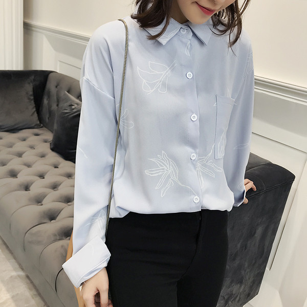 Stílusos női ing színes felirattal