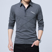 Bluză elegantă pentru bărbați cu inscripție în diferite culori