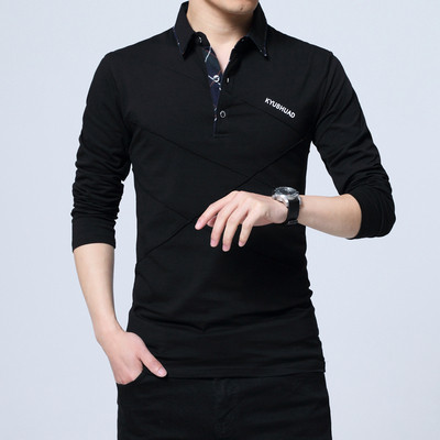 Bluză elegantă pentru bărbați cu inscripție în diferite culori