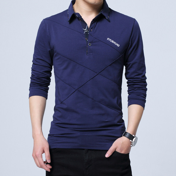 Bluză elegantă pentru bărbați cu inscripție în diferite culori