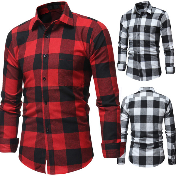 Alkalmi férfi kockás ing két színben