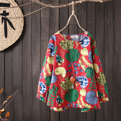 Μοντέρνο γυναικείο πουκάμισο  μοντέλο με floral μοτίβα σε διάφορα χρώματα