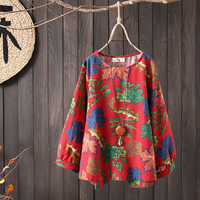 Μοντέρνο γυναικείο πουκάμισο  μοντέλο με floral μοτίβα σε διάφορα χρώματα