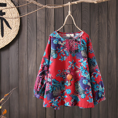 Μοντέρνο γυναικείο πουκάμισο  μοντέλο με floral μοτίβα σε διάφορα χρώματα