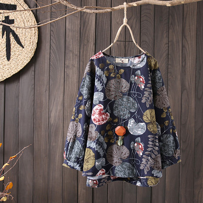 Μοντέρνο γυναικείο πουκάμισο  μοντέλο με floral μοτίβα σε διάφορα χρώματα