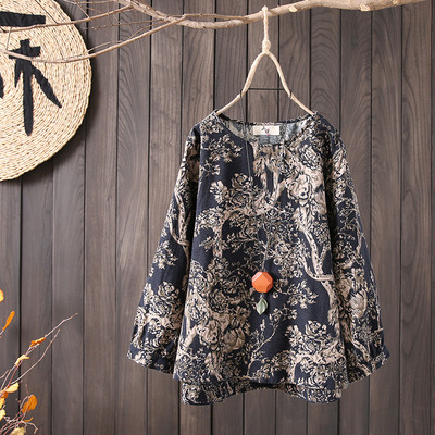 Μοντέρνο γυναικείο πουκάμισο  μοντέλο με floral μοτίβα σε διάφορα χρώματα