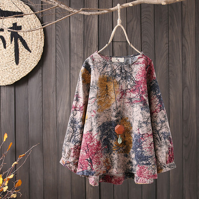 Μοντέρνο γυναικείο πουκάμισο  μοντέλο με floral μοτίβα σε διάφορα χρώματα