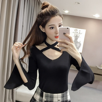 Stílusos női blúz lótusz ujjú hat színben