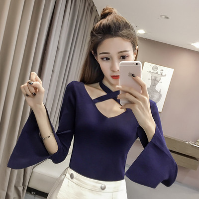 Stílusos női blúz lótusz ujjú hat színben