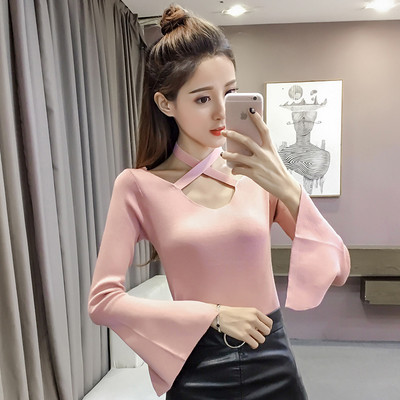 Stílusos női blúz lótusz ujjú hat színben