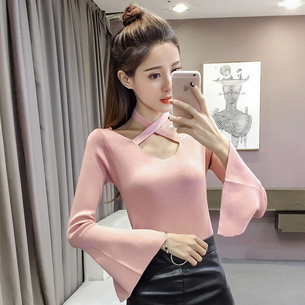 Stílusos női blúz lótusz ujjú hat színben