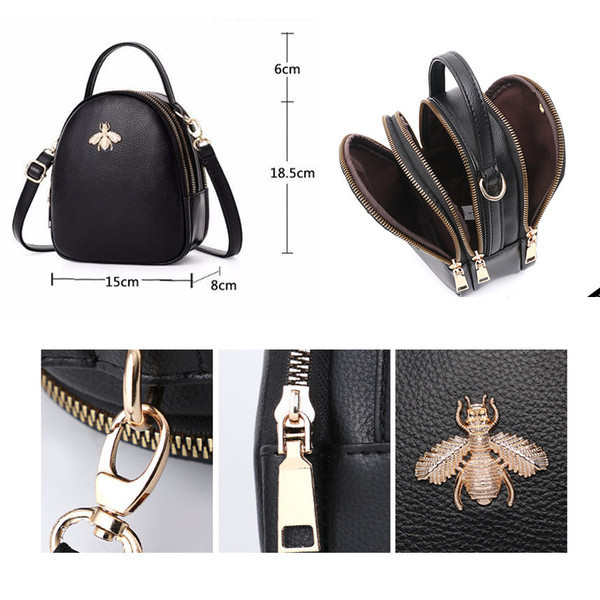 Eko bőrből készült stílusos női táska fém díszítéssel több színben