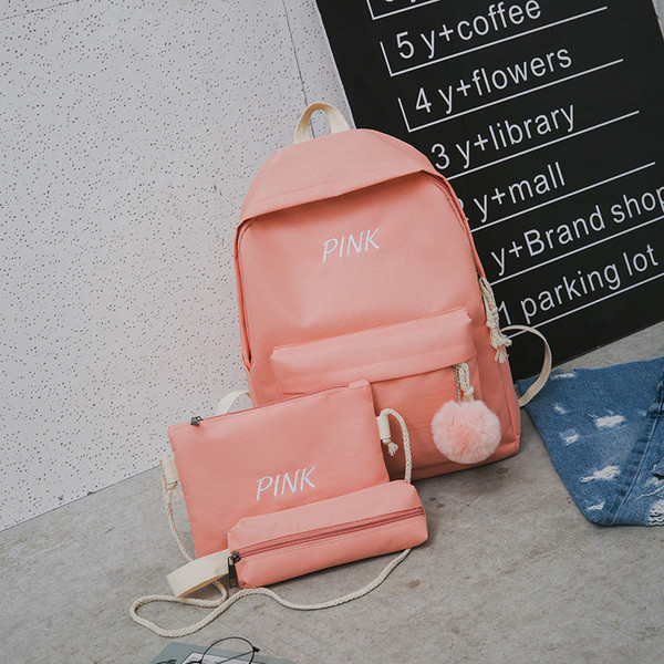 Három részből álló készlet, beleértve a hátizsákot, táskát és utazótáskát több színben