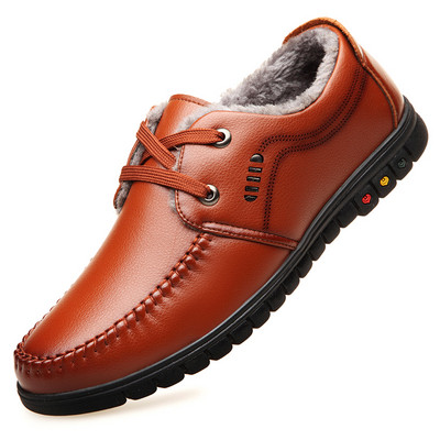 Κομψά ανδρικά παπούτσια με απαλή επένδυση σε δύο χρώματα