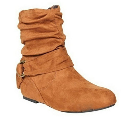 Casual γυναικείες μπότες σε οικολογικό σουέτ σε διάφορα χρώματα