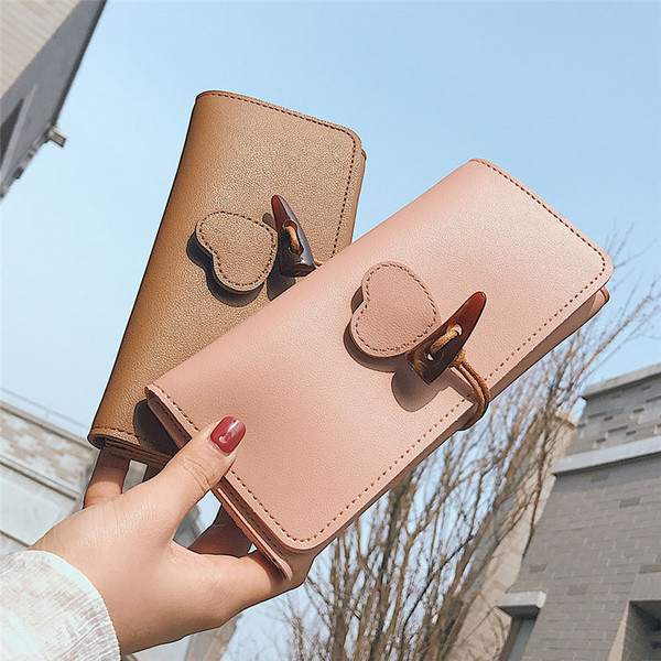 Modern női pénztárca három színben