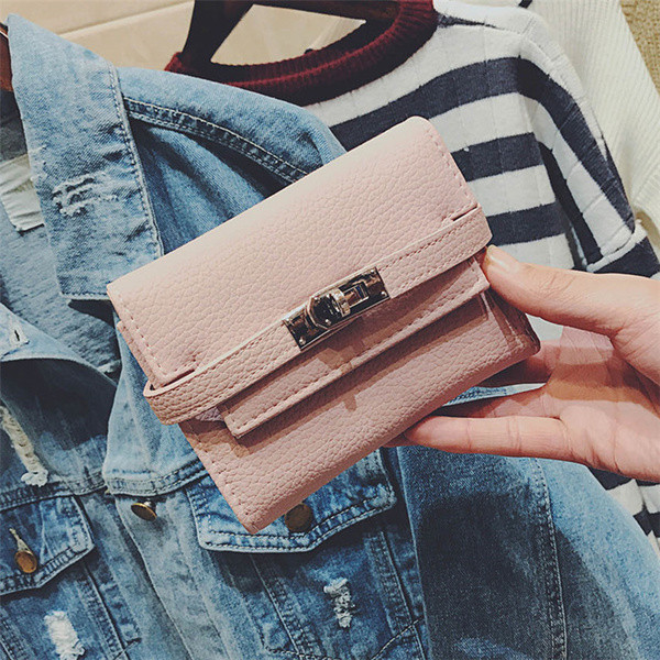 Stílusos kis női pénztárca három színben