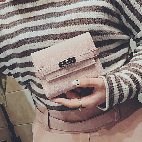 Stílusos kis női pénztárca három színben