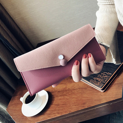 Μοντέρνο γυναικείο πορτοφόλι σε δύο χρώματα