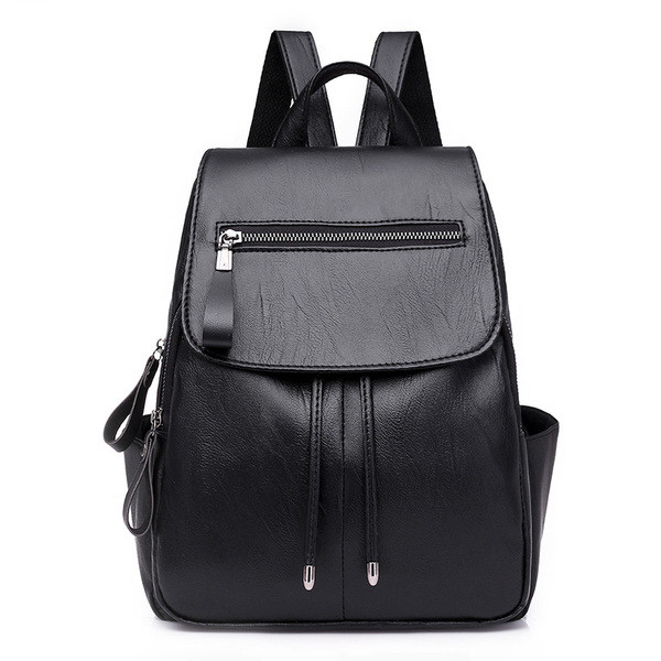 Stílusos női hátizsák fekete és piros színben