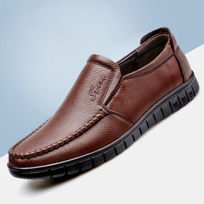 Eko bőrből készült egyszerű férfi cipő három színben