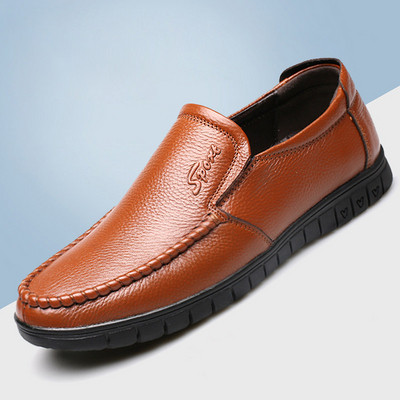 Eko bőrből készült egyszerű férfi cipő három színben