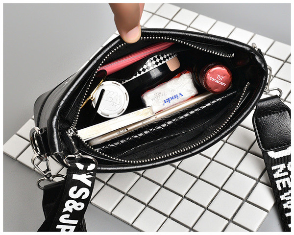 HIT Geanta de dama moderna din piele ecologica cu inscriptie in mai multe culori