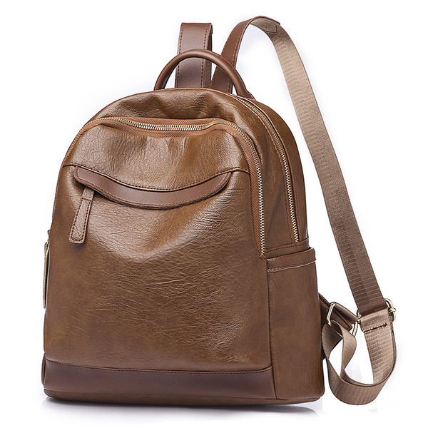 Sima modell női hátizsák öko bőrből, két színben