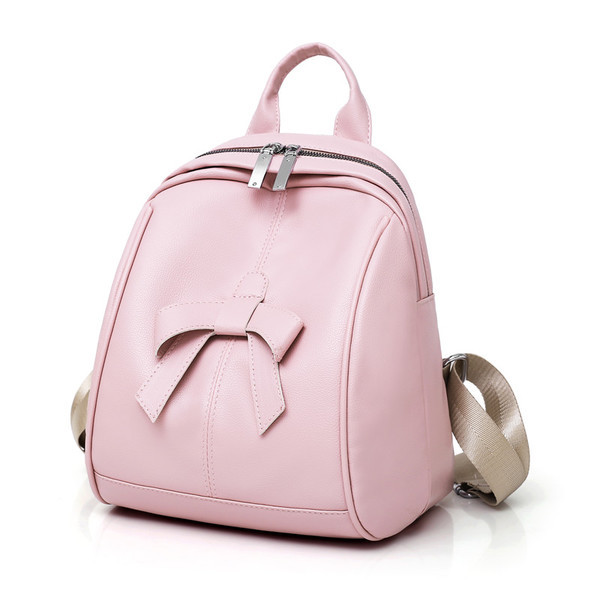 Άνετο σακίδιο με κορδέλα σε μαύρο και ροζ χρώμα