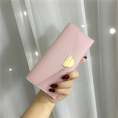 Női pénztárca négy színben fém csattal