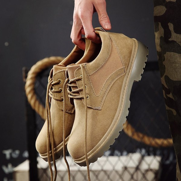 Öko bőrből készült férfi téli cipő két színben