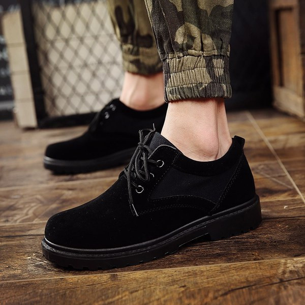 Öko bőrből készült férfi téli cipő két színben