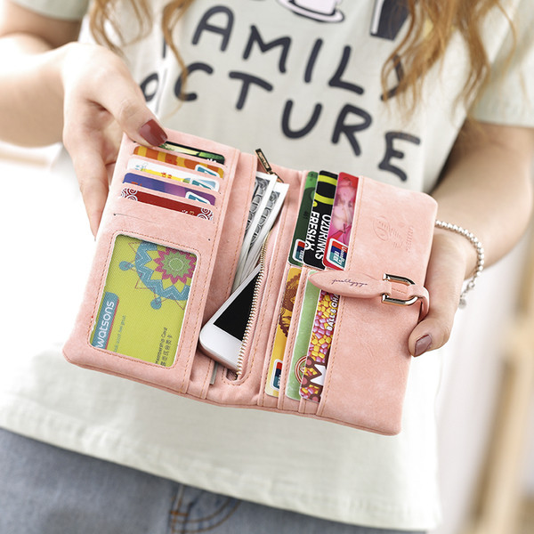 Modern női pénztárca több színben