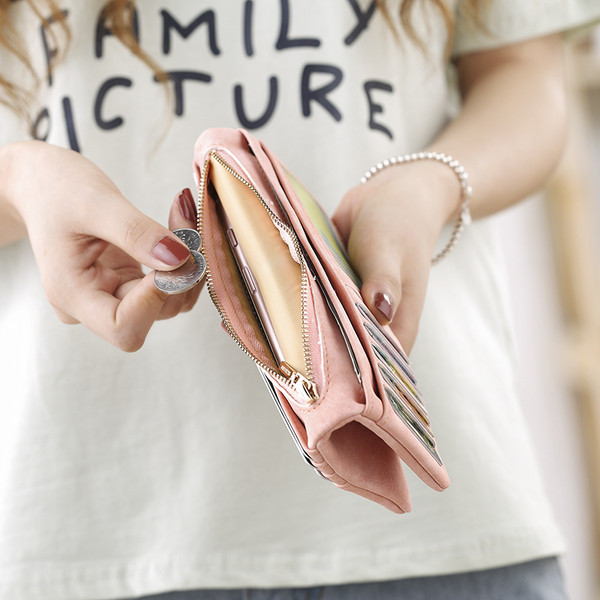 Modern női pénztárca több színben