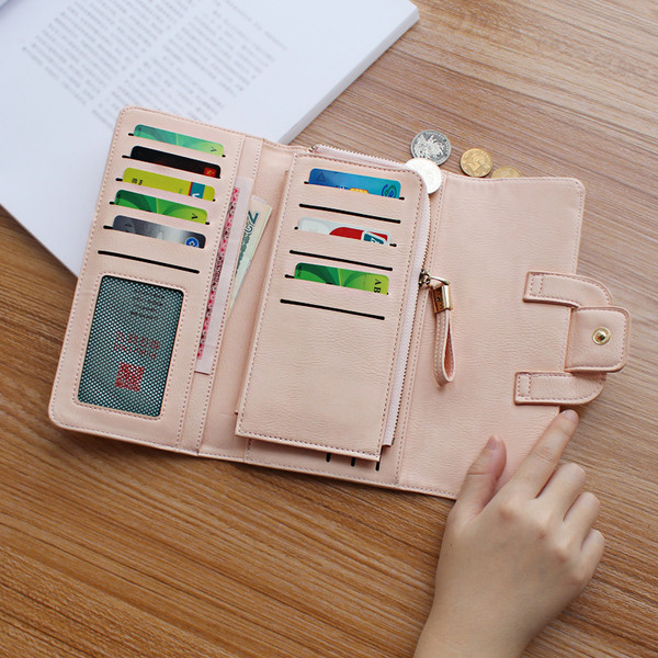 Modern női pénztárca öt színben