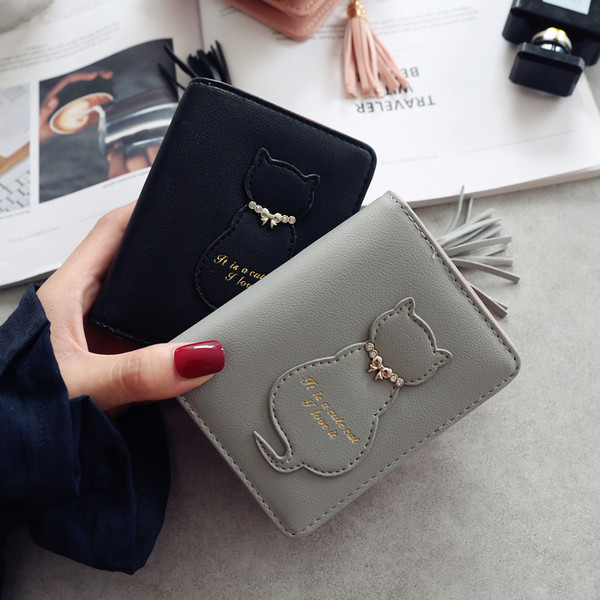 Mini portofel de dama cu emblema in mai multe culori