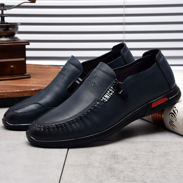 Alkalmi férfi cipő három színben cipzárral