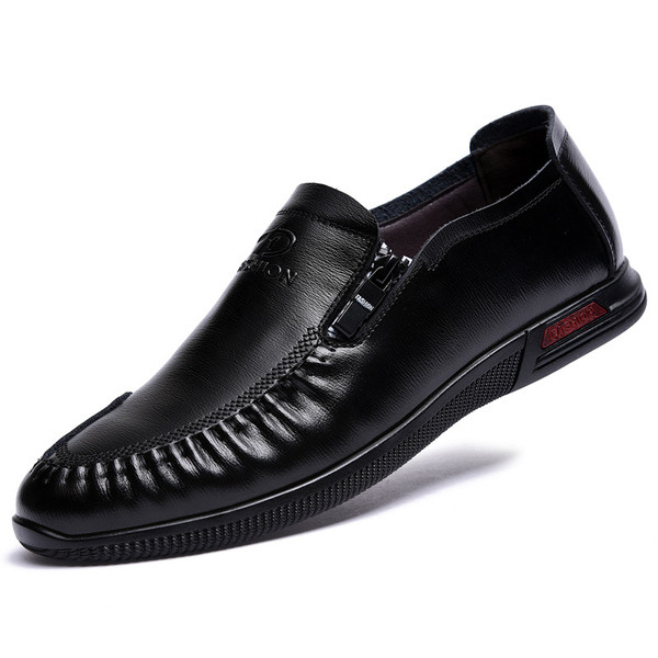 Alkalmi férfi cipő három színben cipzárral