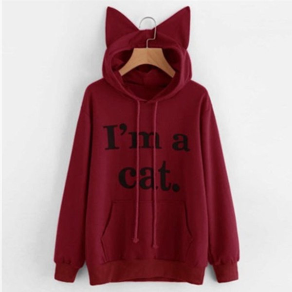 Γυναικείο φούτερ με κουκούλα και κουκούλα σε τέσσερα χρώματα